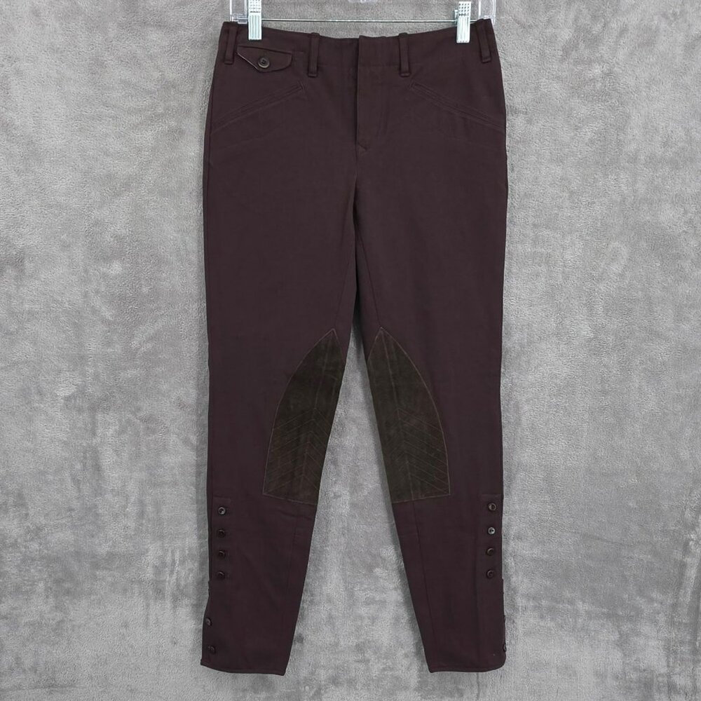 Ralph Lauren Vintage Riding Pants 4 Brown Breeches Jodhpur Equestrian Cotton New